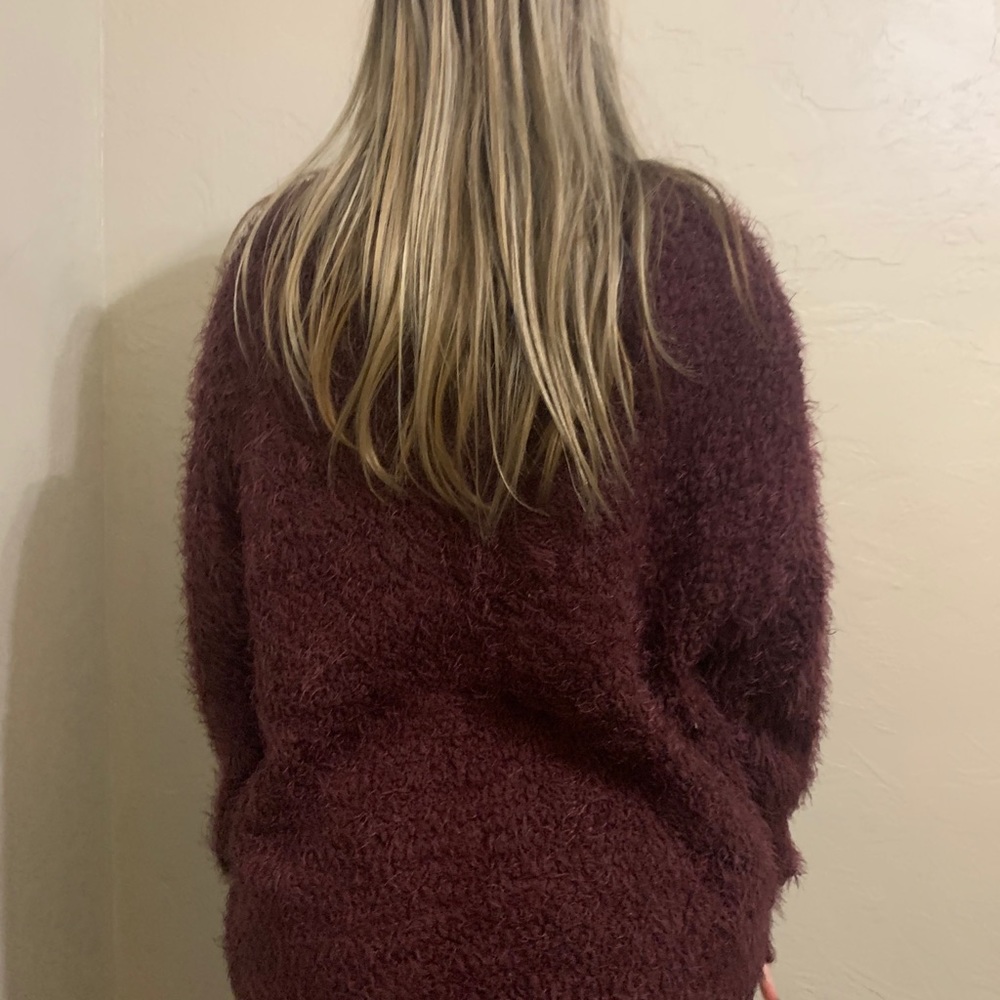 burgundy sweater